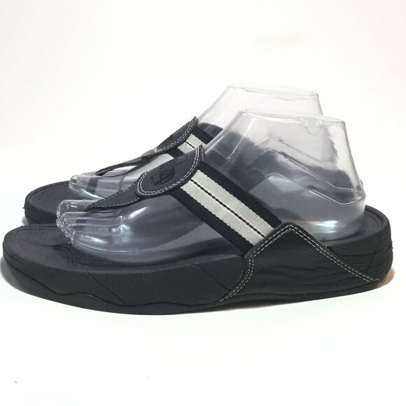 Fitflops Black Ladies Thong Sandals Cushion Comfort Size 9 - Picture 1 of 9
